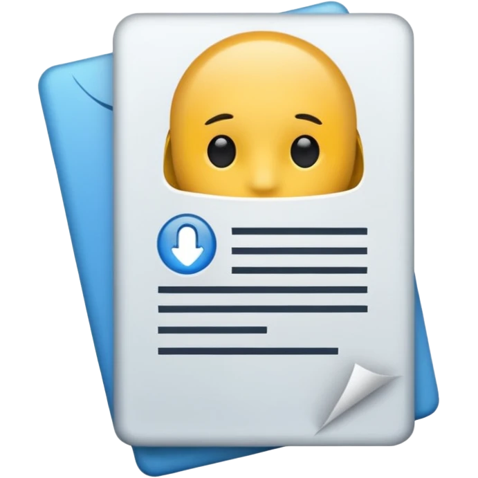 assurance document sans visage emoji