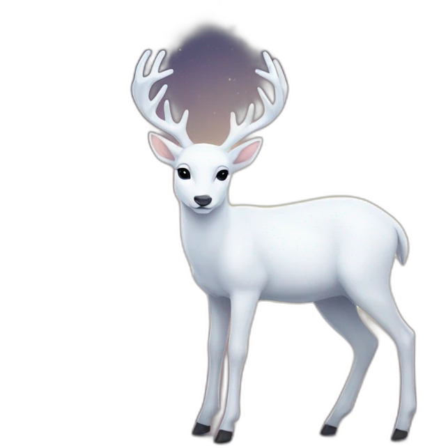 white deer in the starlight emoji