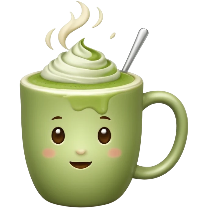 matcha latte real emoji