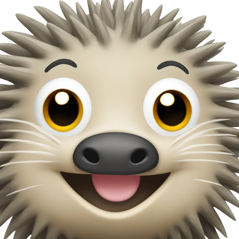 porcupine smiling emoji