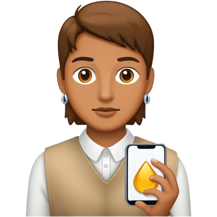 With accesory emoji
