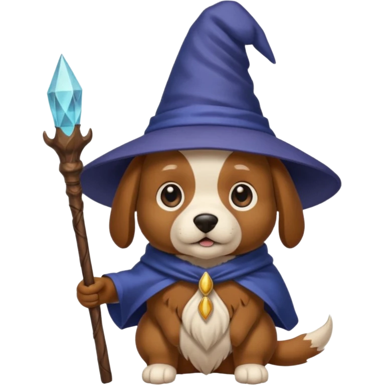 Dog wizard emoji