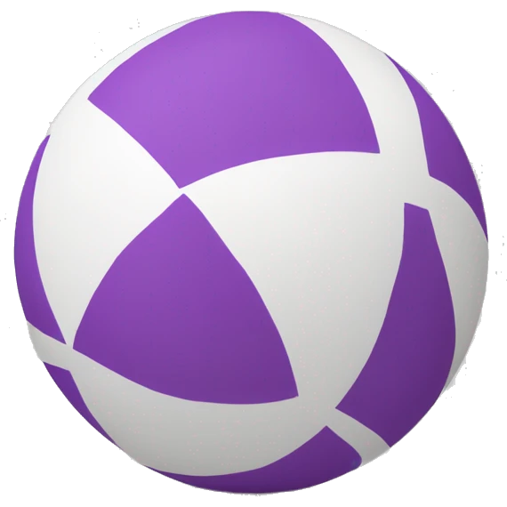 single yoga ball, only color, no smiley, stripes around it  emoji