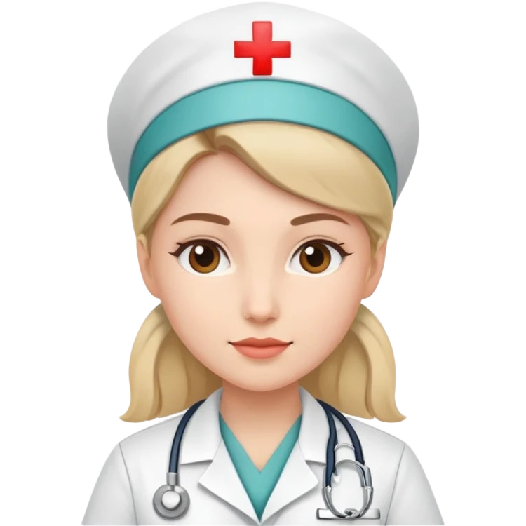 nurse in medical uniform emoji