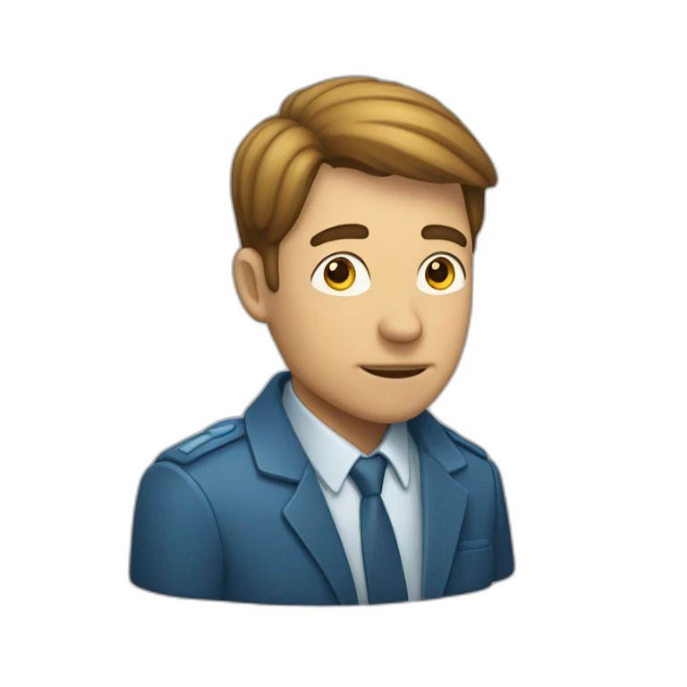Un homme qui regarde l'heure emoji