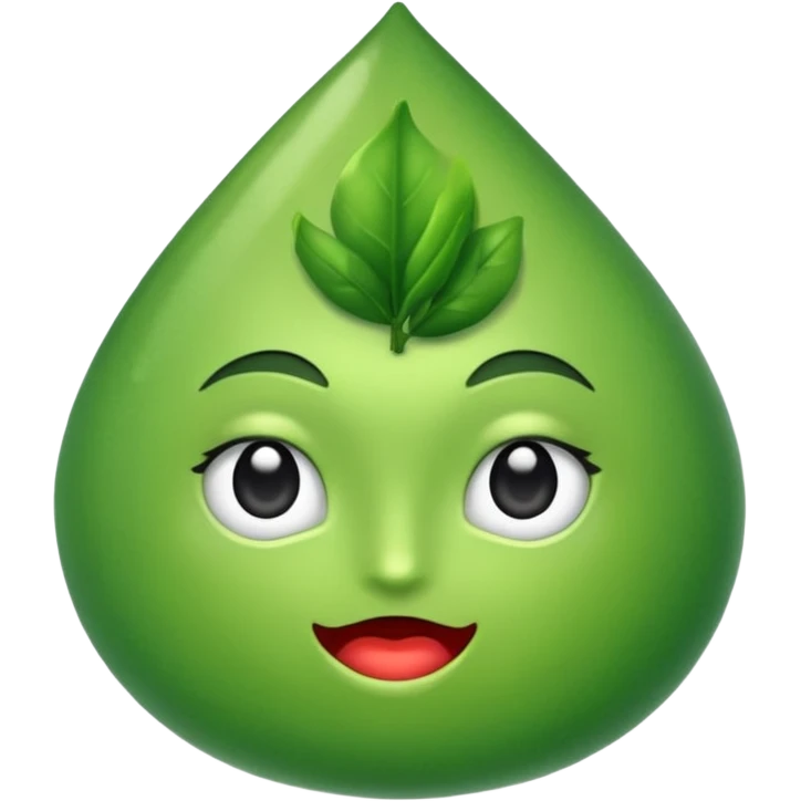 1 grano de poroto 🫘 con cara amorosa  emoji