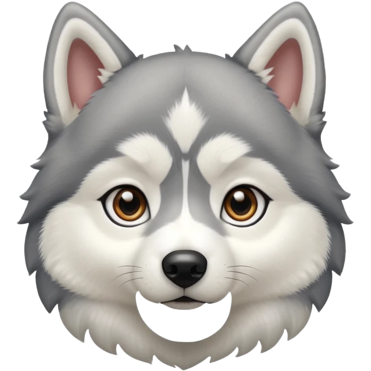 a husky puppy emoji