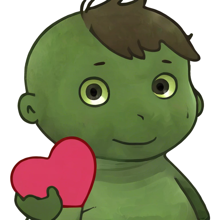 Baby boy brown hair valentines day emoji