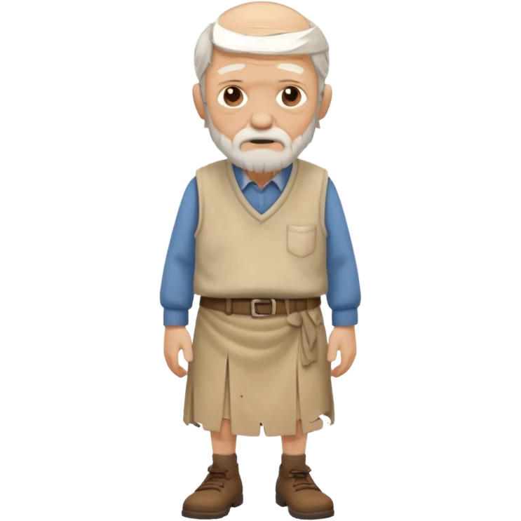 beige ancient male skirt cloth emoji