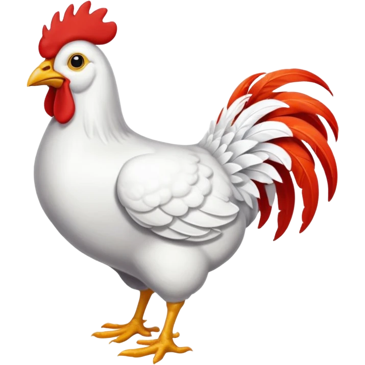 Walking chicken emoji