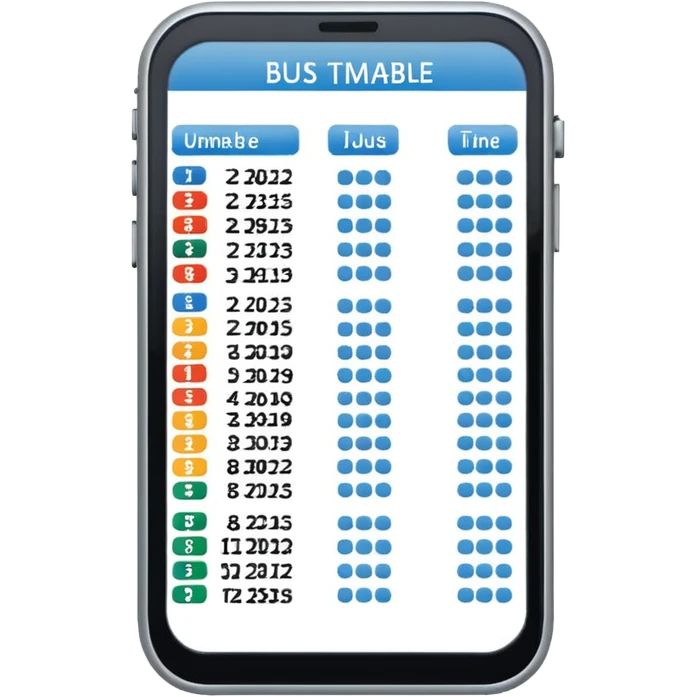 bus Timetable emoji