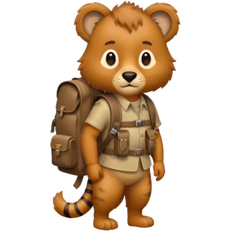  Safari Animal with Backpack  emoji