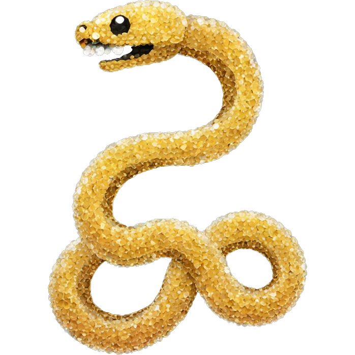 Snake made of crystals emoji