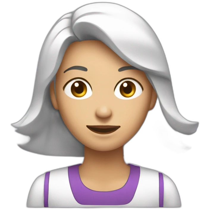 Mujer Masajista haciendo masaje emoji
