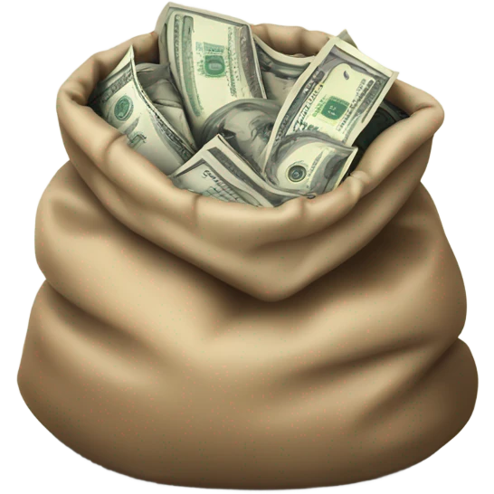 a bag of money emoji