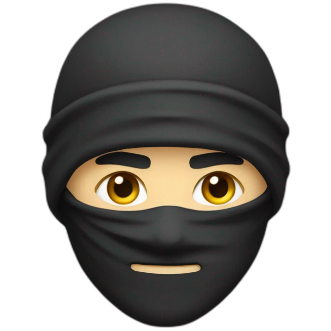 ninja lit une bande dessinée emoji