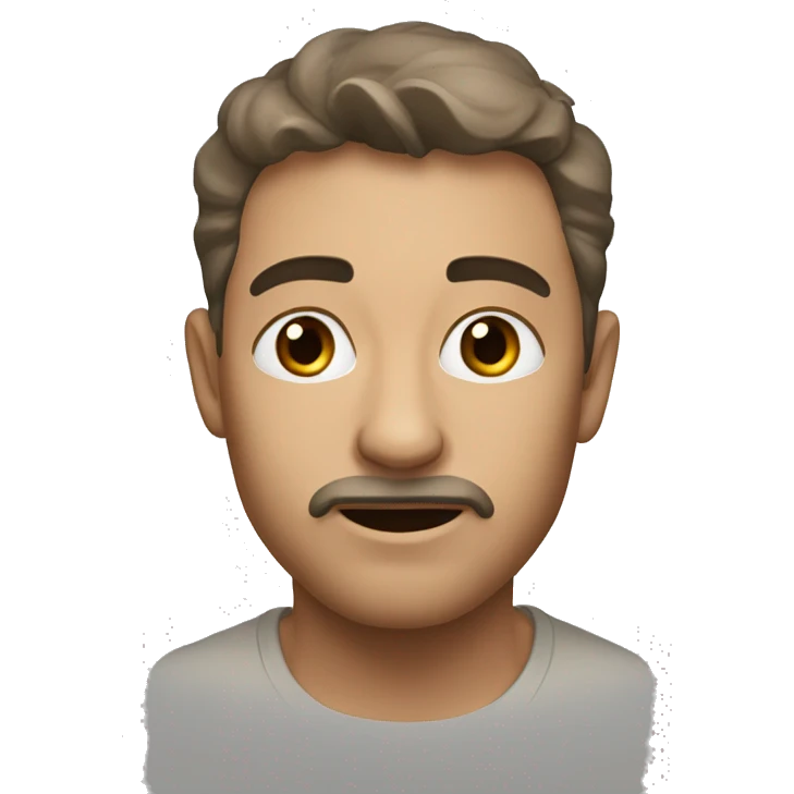 Коричневый пудиль emoji