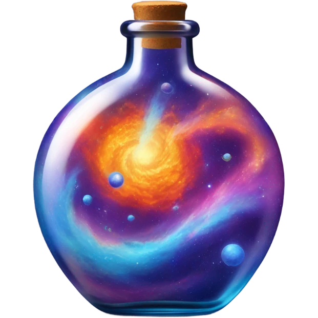 galaxy nuclear explosion study to in glass bottle emoji