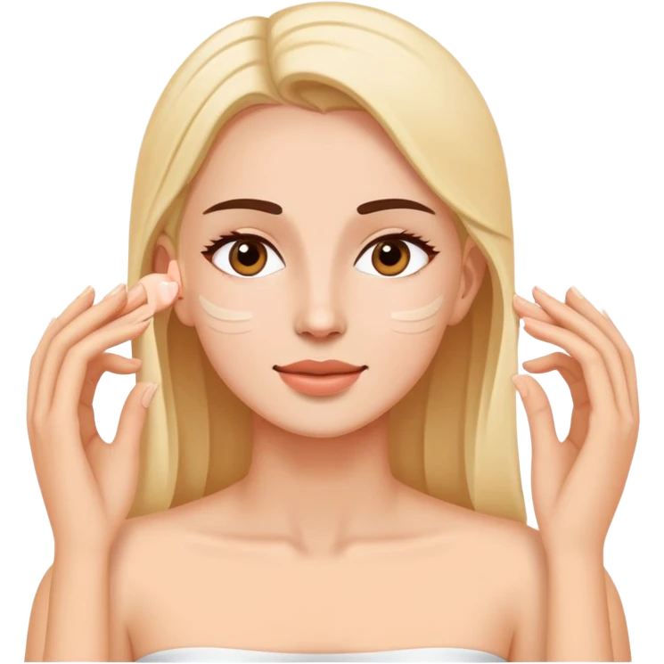 woman face massage emoji