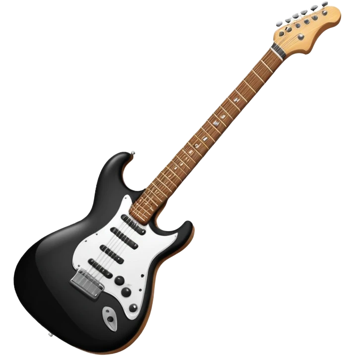 electric guitar and music notes emoji