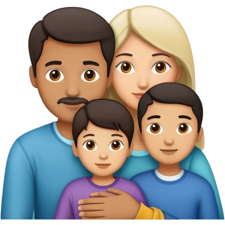 mum dad child emoji