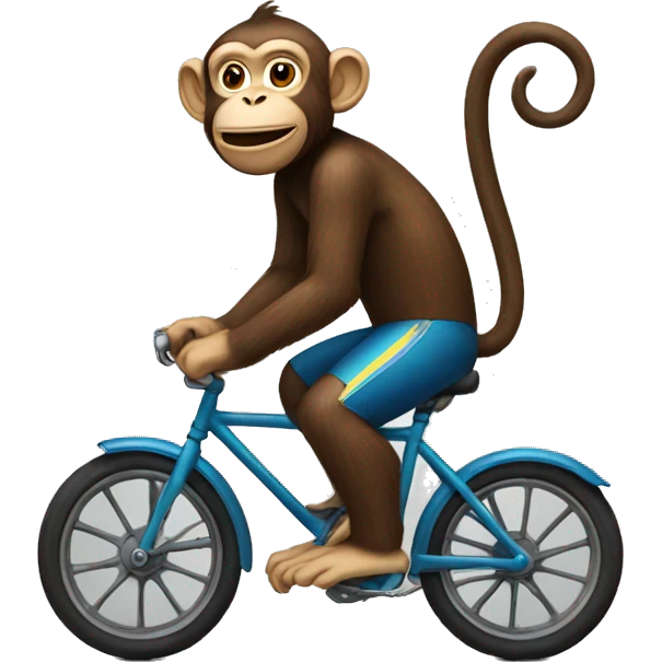 Monkey on bike emoji