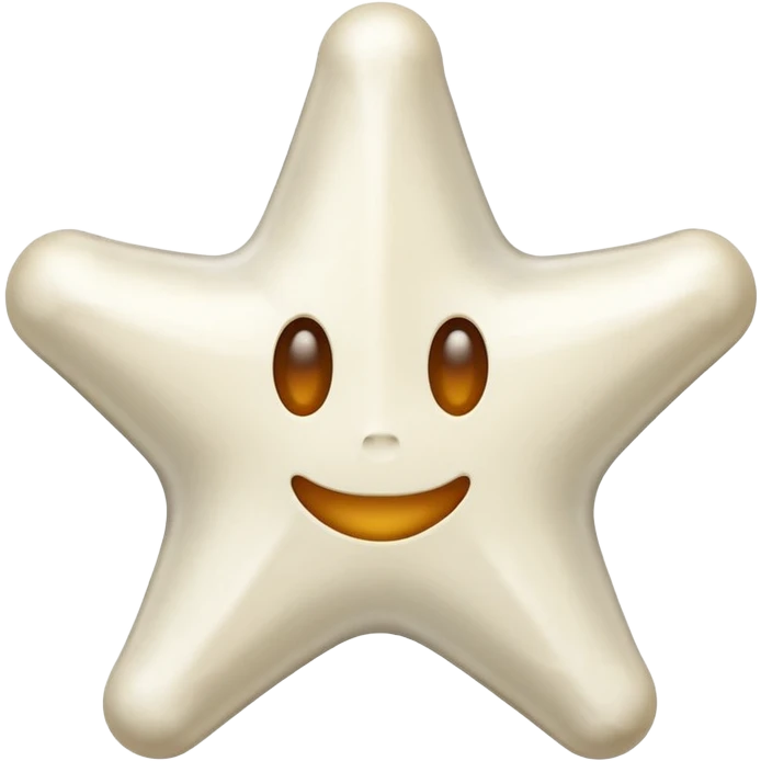 starshape made of bone. no face . no outer ridge. no eyes. no. nose. no mouth. just a star emoji