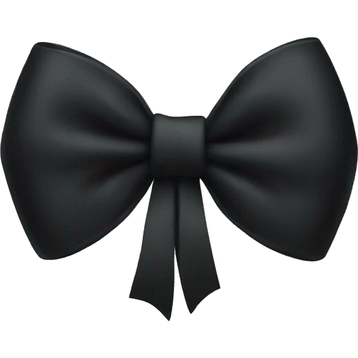 Black bow emoji