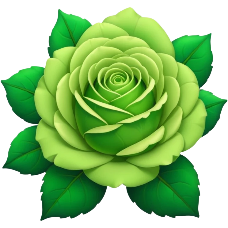 Green Rose emoji