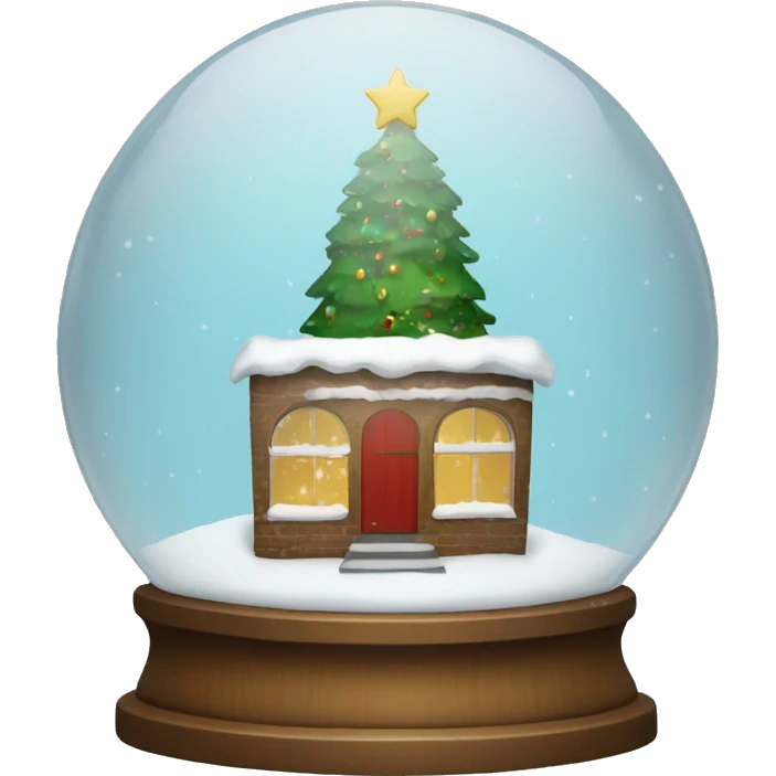 Christmas snowglobe emoji