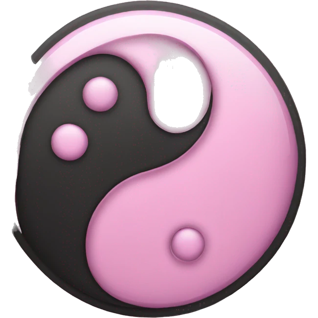 pink yin yang emoji
