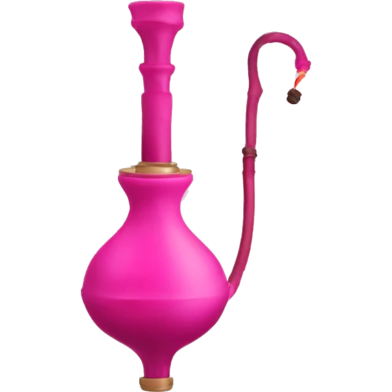 A pink shisha emoji