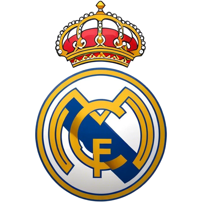 Real Madrid football club logo emoji