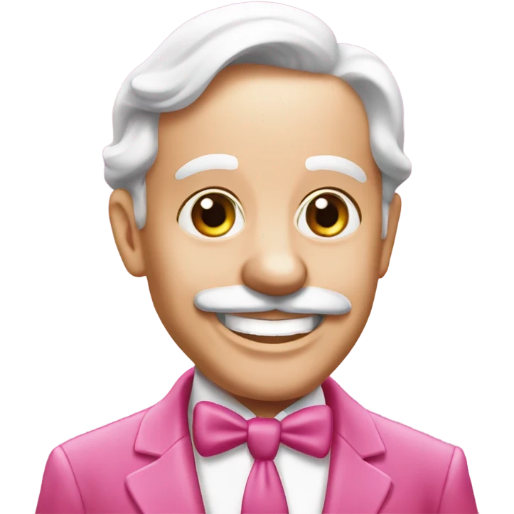 Pink monopoly game emoji