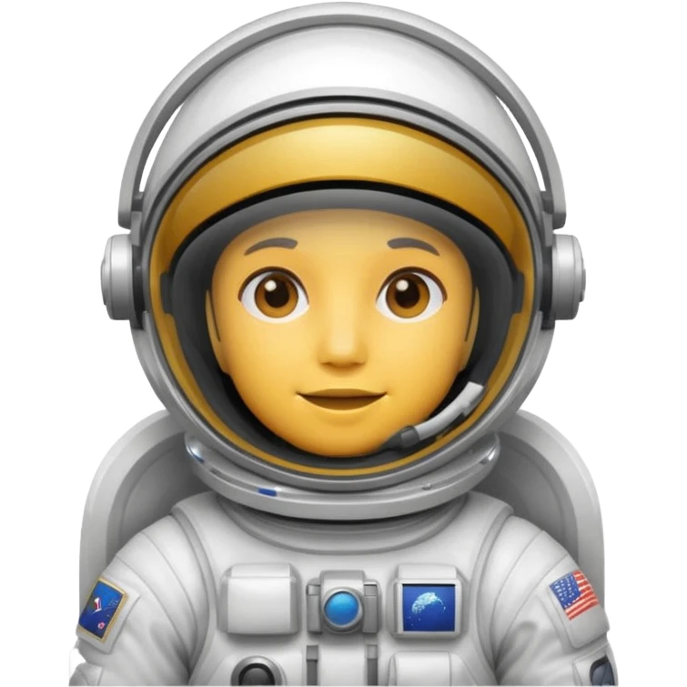 Astronaut floating emoji