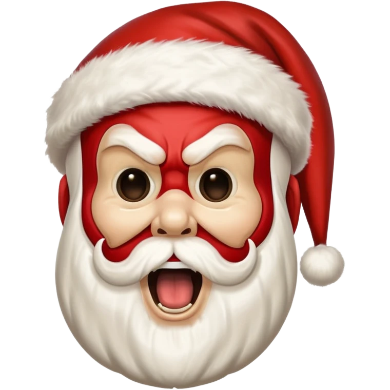 scream mask santa emoji