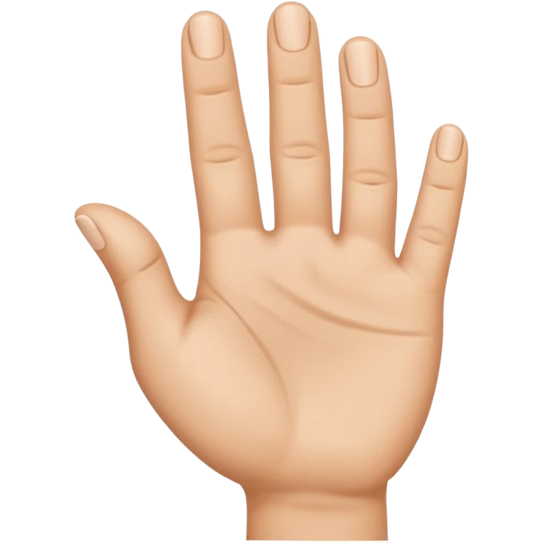 Little finger up and all the others are down with the thumb holding them. emoji