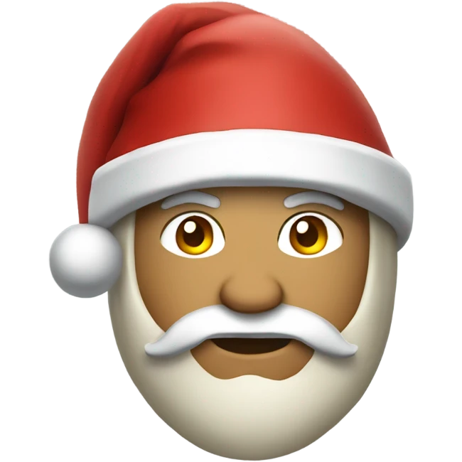 spartan male wearing santa hat emoji