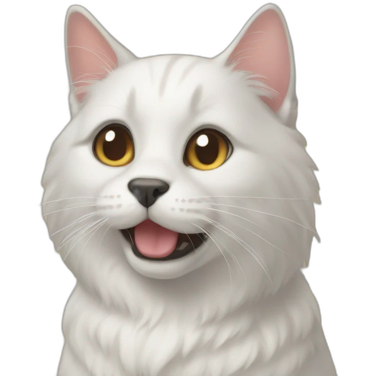 Cat in the dog emoji