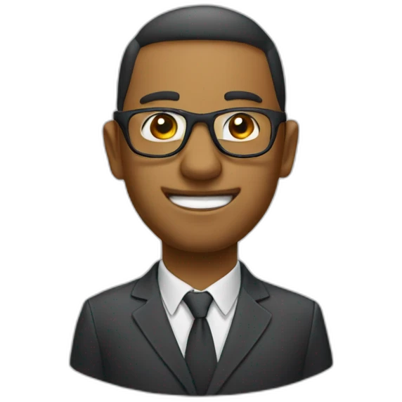 Chat à lunettes emoji