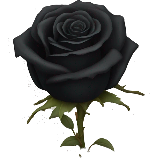  dead black rose emoji