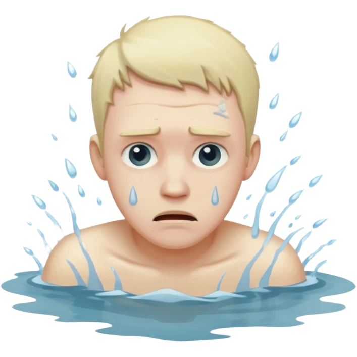 man drowning emoji