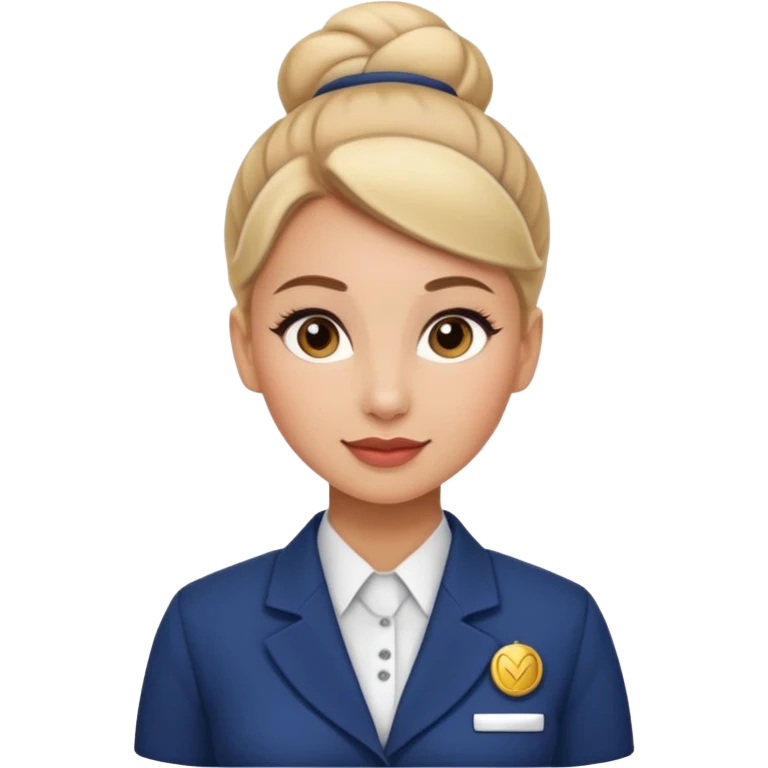 Fais-moi une réceptionniste pour un hôtel de luxe avec des habits un peu plus classe emoji