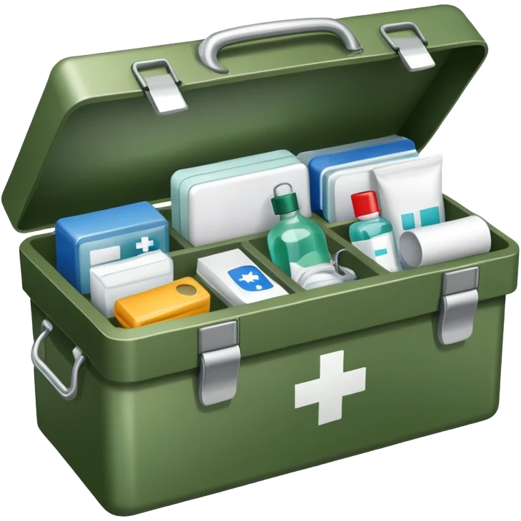 box with military medical supplies emoji