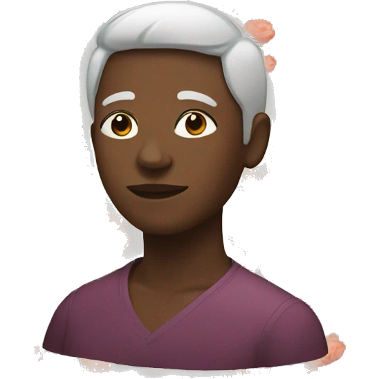black person wit flowers  emoji