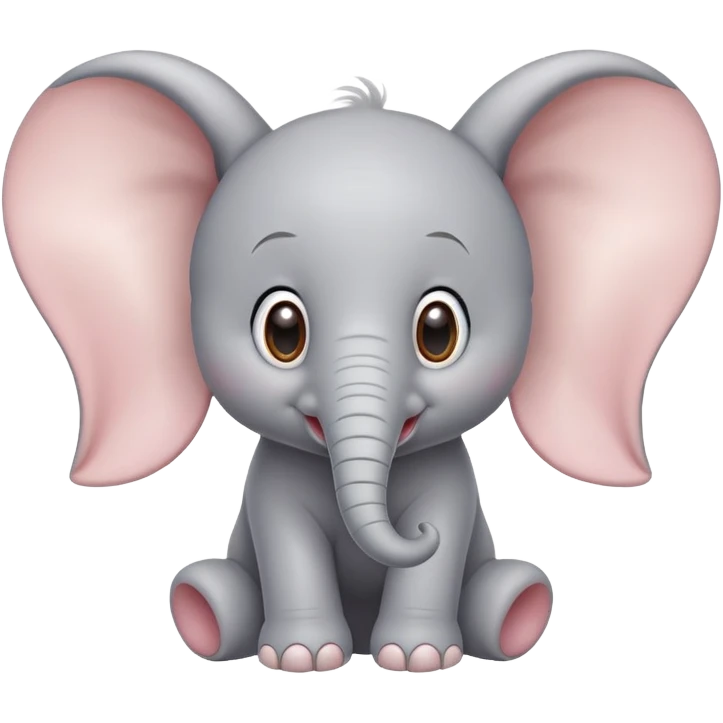 white dumbo elephant disney emoji