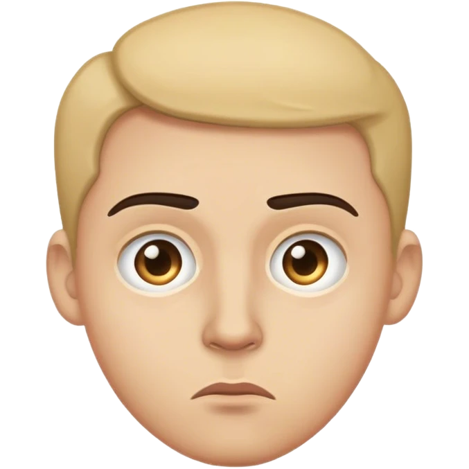 suspicious face eyebrows raised emoji
