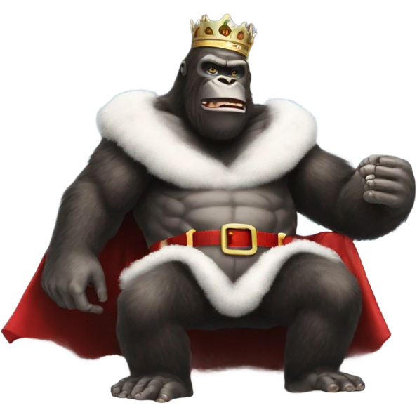 King Kong santa snow emoji
