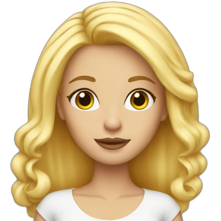 Blonde-model emoji