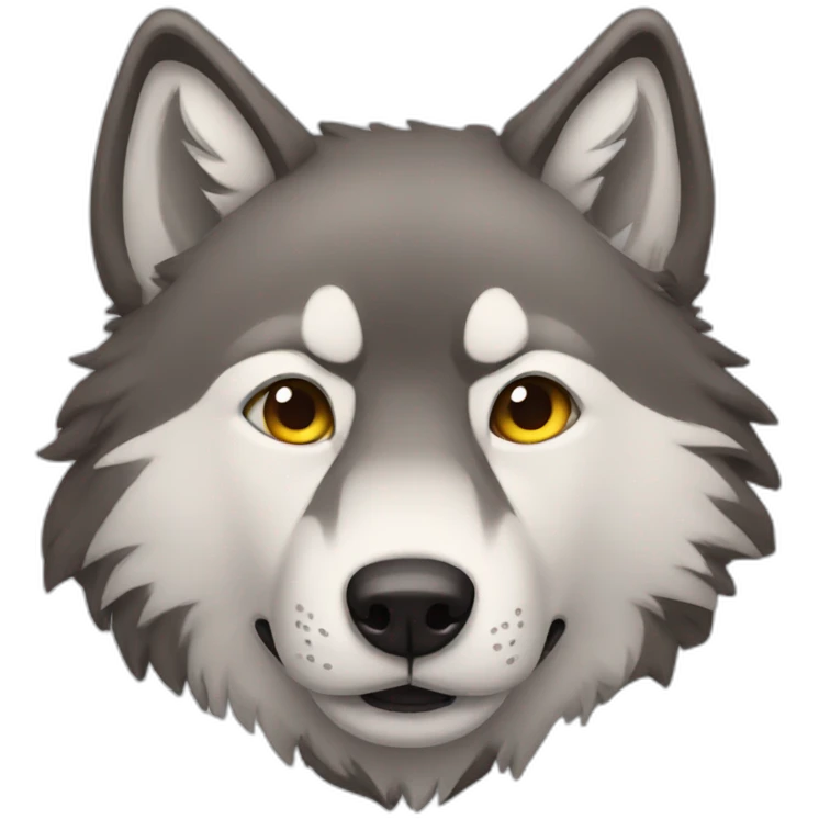 wolf nodding emoji